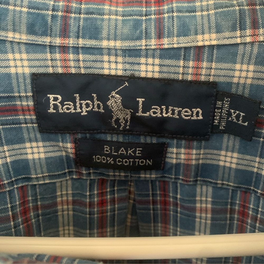 Ralph Lauren XL Men’s Plaid Shirt.  This is a really nice shirt!